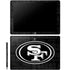NFL San Franciso 49ers Black & White Galaxy Book 12in Skin